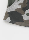 Deep Sea Low-waist Camo Elastic Shorts