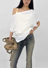 Rompu Loose Fit Off-shoulder Short Sleeve Tee