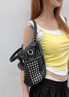 Pediloc Studded Leather Mini Bag