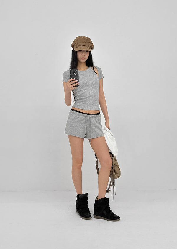 [MADE] Kizmo Low Waist Cut-Off Shorts