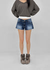 Mountain Low-waist Denim Shorts