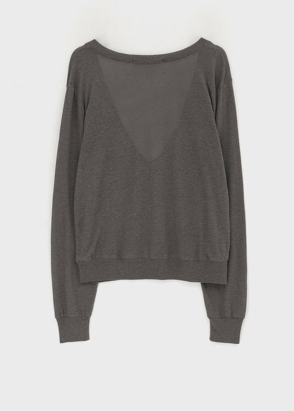 [MADE] Roslyn Deep V-Neck Summer Long Sleeve Top (Linen 55%)