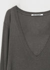 [MADE] Roslyn Deep V-Neck Summer Long Sleeve Top (Linen 55%)