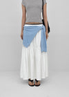 Calmot Banding Cancan Long Skirt