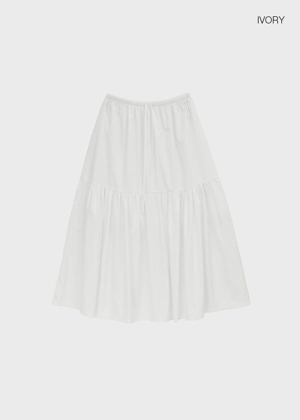 Calmot Banding Cancan Long Skirt
