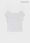 [MADE] Babishell Modal Boat Neck Short Sleeve Top