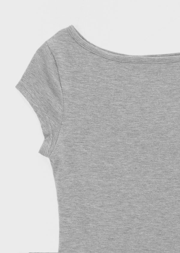 [MADE] Babishell Modal Boat Neck Short Sleeve Top