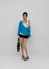 [MADE] Ronis Deep V-neck Summer Cotton Long Sleeve Tee
