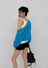[MADE] Ronis Deep V-neck Summer Cotton Long Sleeve Tee