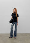 Fithol Low-waist Bootcut Denim Pants