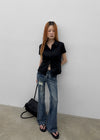 Fithol Low-waist Bootcut Denim Pants
