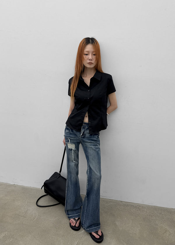 Fithol Low-waist Bootcut Denim Pants