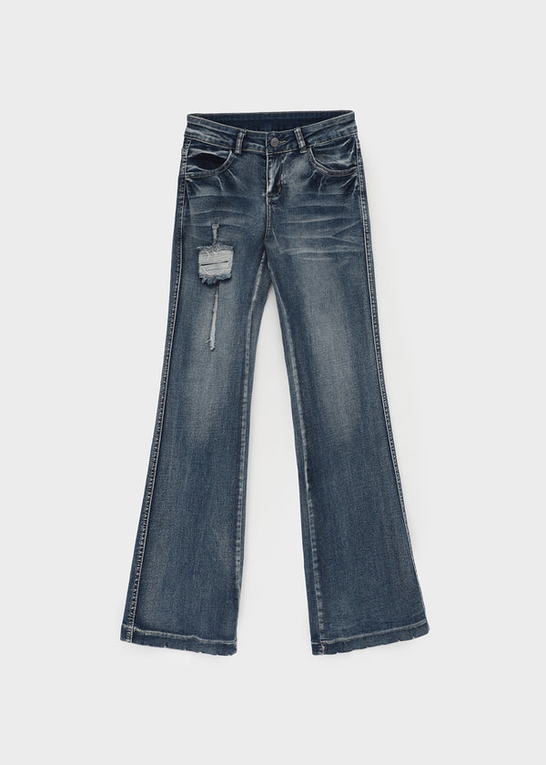 Fithol Low-waist Bootcut Denim Pants