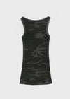 [MADE] Hezri Camo Henley Sleeveless Top