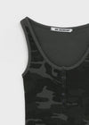 [MADE] Hezri Camo Henley Sleeveless Top
