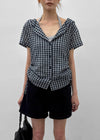 [MADE] Penco Check String Hooded Shirt