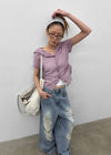 Rockle Damaged Wide Denim Pants
