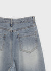Rockle Damaged Wide Denim Pants