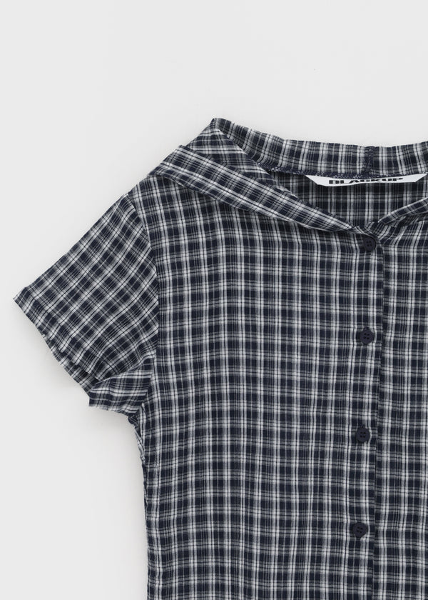[MADE] Penco Check String Hooded Shirt