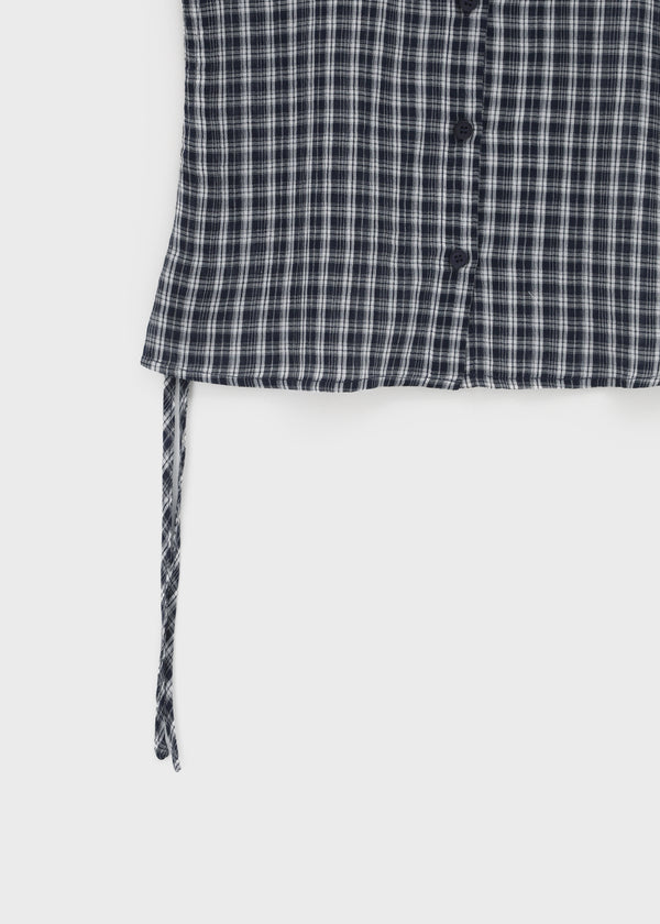 [MADE] Penco Check String Hooded Shirt