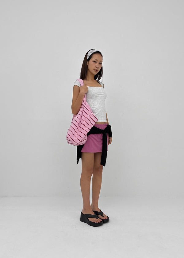 [MADE] Daychi Square Neck Cap Sleeve Short Sleeve Top