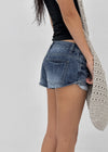 Mountain Low-waist Denim Shorts