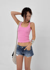 Mountain Low-waist Denim Shorts