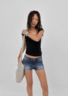 Mountain Low-waist Denim Shorts