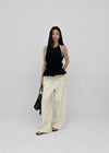 Camlong Halterneck Frill Sleeveless Blouse