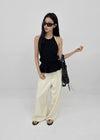 Camlong Halterneck Frill Sleeveless Blouse