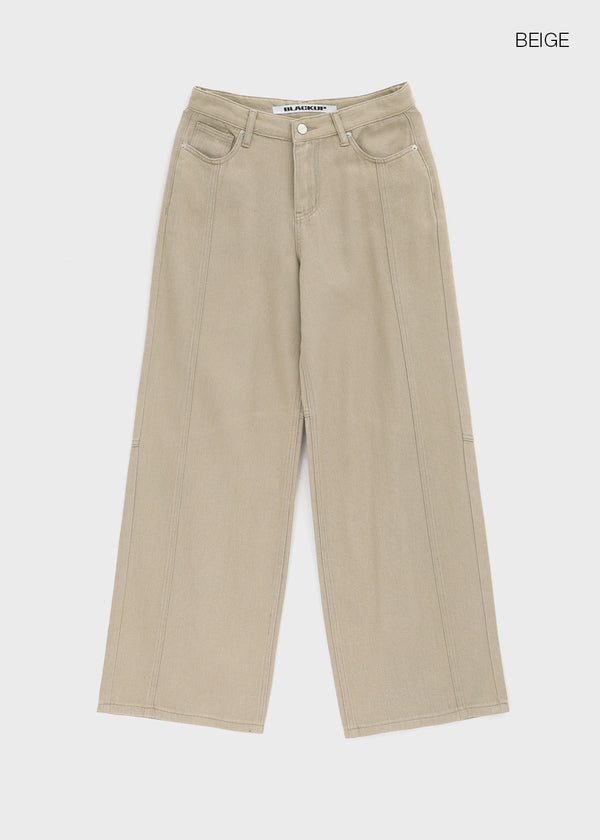 [MADE] Rolly Back-Pocket Summer Wide Cotton Pants