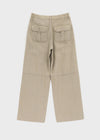 [MADE] Rolly Back-Pocket Summer Wide Cotton Pants