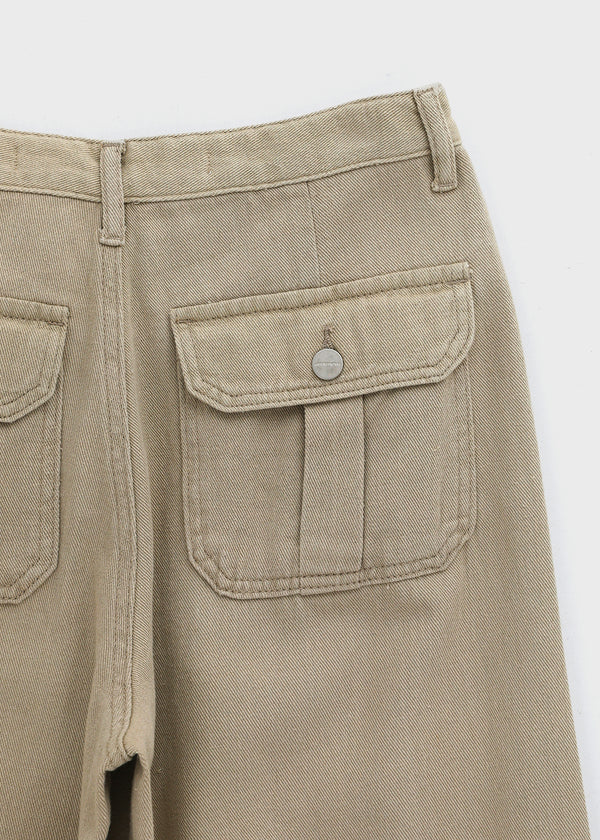 [MADE] Rolly Back-Pocket Summer Wide Cotton Pants