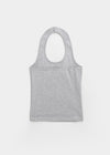 Leving Dot Lettering Halter Sleeveless