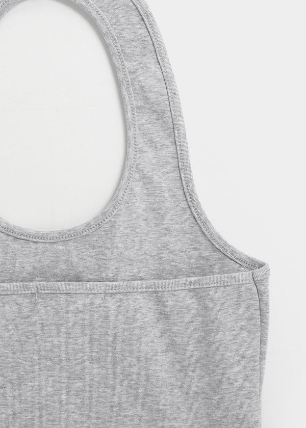 Leving Dot Lettering Halter Sleeveless