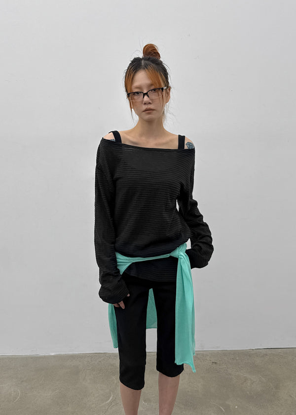 [MADE] Cardmu Summer Stripe Long-Sleeve Tee