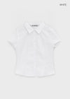 [MADE] Kuriring Cotton-Span Slim Short-Sleeve Shirt