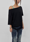 [MADE] Titsti Cut-Out Off-Shoulder Short Sleeve Top
