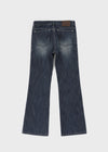 Curling Low-waist Bootcut Denim Pants