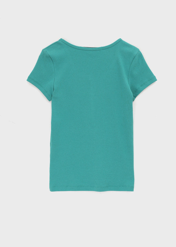 [MADE] Dutsby Henley Short Sleeve Top