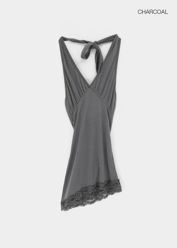 Nuttung Lace Halter Sleeveless