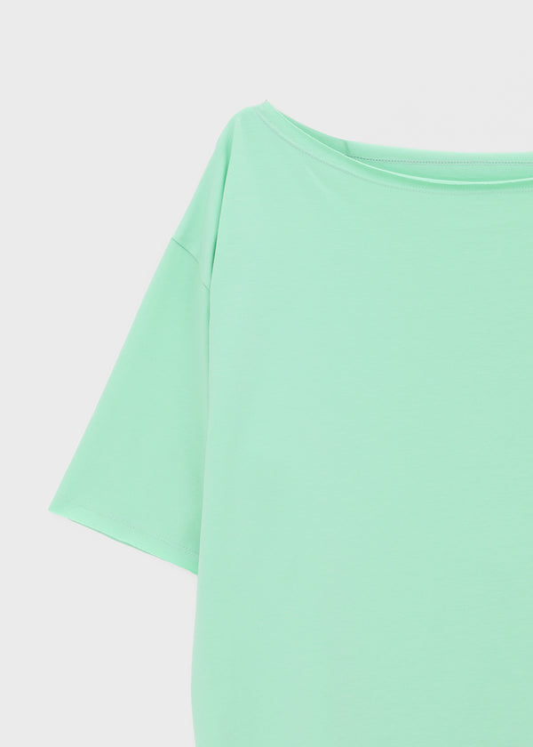 [MADE] Titsti Cut-Out Off-Shoulder Short Sleeve Top