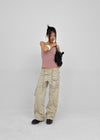 Chokin Multi-pocket Cargo Cotton Pants