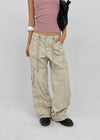Chokin Multi-pocket Cargo Cotton Pants