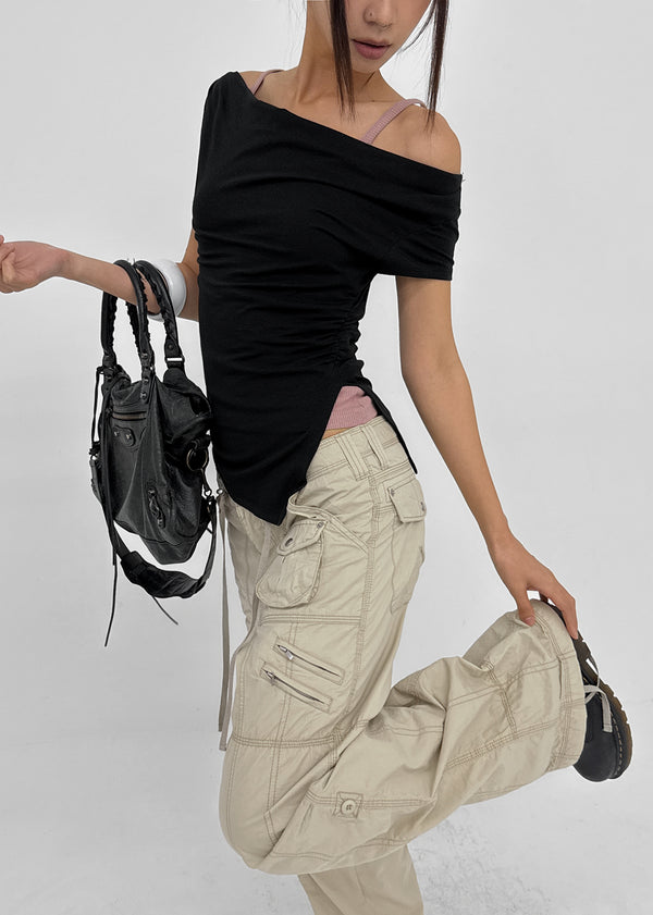 Chokin Multi-pocket Cargo Cotton Pants