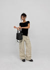 Chokin Multi-pocket Cargo Cotton Pants