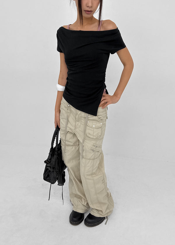 [MADE] Haller Drape Short Sleeve Top
