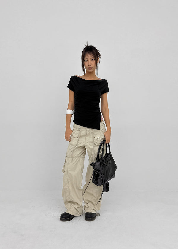 [MADE] Haller Drape Short Sleeve Top
