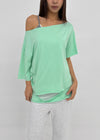 [MADE] Titsti Cut-Out Off-Shoulder Short Sleeve Top