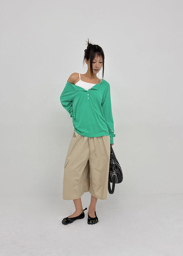 (UNISEX) Lowand Cargo Bermuda Shorts